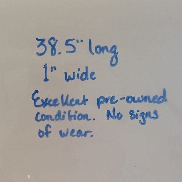 DONCASTER Leather & Antique Bronze Chain Belt L Orange Brown Made in Italy - Picture 10 of 10